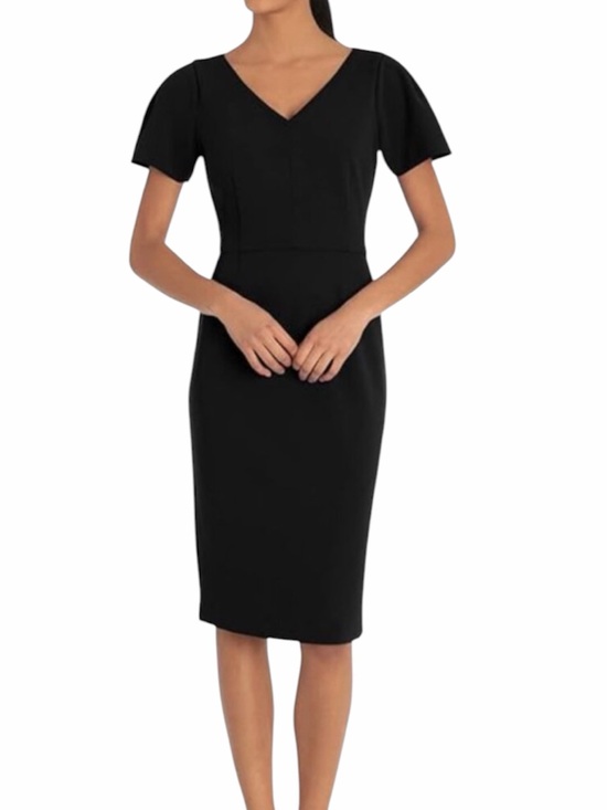 ANTONIO MELANI Dresses & Skirts - ✅ Antonio Melani black sheath dress with short slevees size 10